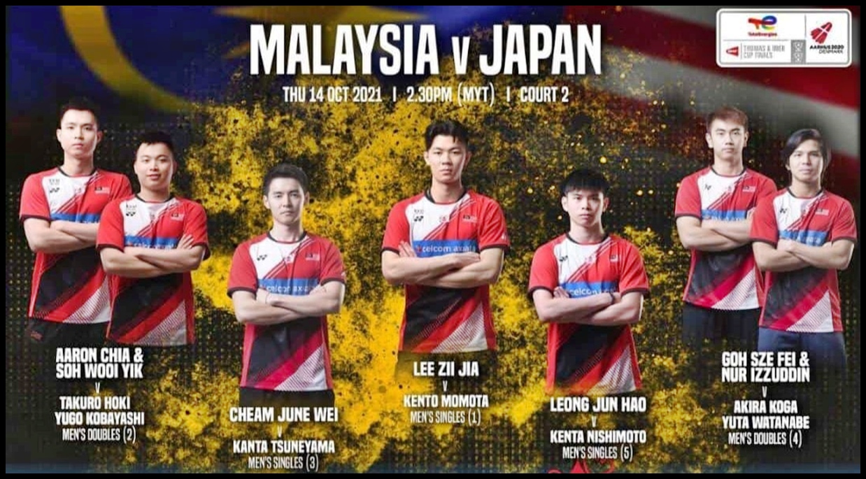 Piala thomas malaysia vs indonesia