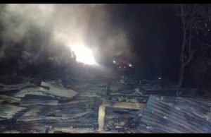 Rumah Kongsi Pekerja 10 Pintu Musnah Dalam Kebakaran Di Tawau