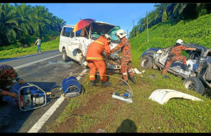 Lelaki Maut Tersepit, Van Dipandu Bertembung Vigo Di Jalan Semporna – Tawau Awal Pagi Tadi