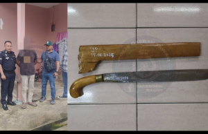 Isu Peribadi Berlarutan, Lelaki Libas Rakan Guna Parang Ditahan Polis