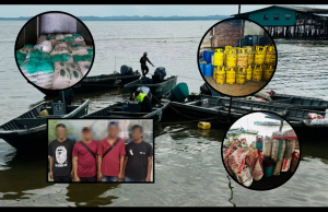Empat Lelaki Ditahan Di Tawau, Cuba Seludup Keluar Pelbagai Barangan Kawalan Ke Indonesia