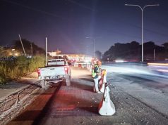 Kontraktor Pasang Lampu Sementara Di Laluan Pan Borneo Sepanggar-Berunggis
