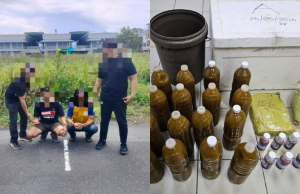 Lima Lelaki Ditahan, Syabu dan Ketum Dirampas Dalam Ops Bersepadu IPD Lahad Datu