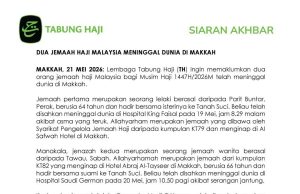 Jemaah Haji Wanita Dari Tawau Meninggal Dunia di Makkah