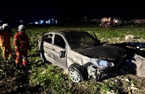 Empat Cedera Selepas Proton Saga Terbabas di Semporna
