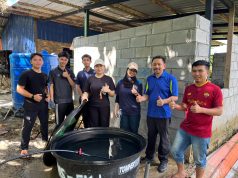 Teknologi Graviti Hasil Inovasi Mahasiswa UMS Bantu Penternakan Ikan Komuniti Kg Natai