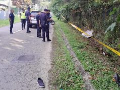 Warga Emas Maut Dirempuh, Tercampak Ke Dalam Longkang di Jalan Bundusan