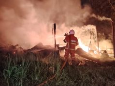 Dua Mangsa Sempat Selamatkan Diri Sebelum Rumah Kedai Musnah Dalam Kebakaran di Keningau