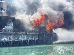 Restoran Hotel Pacific Semporna Musnah Terbakar, Seorang Pekerja Melecur di Tangan