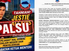 Poster Pelantikan Jestie Alexius Tular, PHEDNP Tampil Buat Penafian