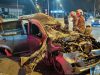 Tiga cedera Myvi bertembung Hilux di Kolombong