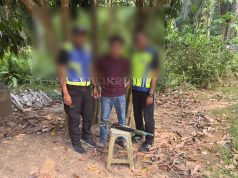 Ceroboh Kebun Sambil Bawa Senapang Angin Buatan Sendiri, Warga Asing Ditahan di Tawau