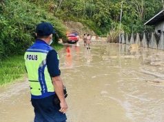 Laluan Dua Hala Terputus Akibat Tanah Runtuh dan Banjir Lumpur di Ranau