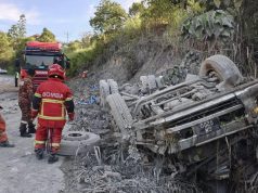 Pemandu Maut, Lori Simen Terbalik di Keningau