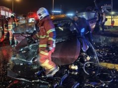 Seorang Maut, Seorang Lagi Kritikal, Persona Dinaiki Terbabas dan Terbakar di Jalan Bundusan